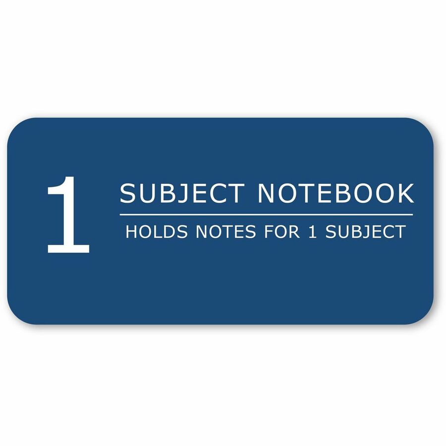 Roaring Spring College Ruled One Subject Spiral Notebook - 70 Sheets - 140 Pages - Printed - Spiral Bound - Both Side Ruling Surface - Red Margin - 3 Hole(s) - 15 lb Basis Weight - 56 g/m² Grammage - 10 1/2" x 8" - 0.25" x 8" x 10.5" - White Paper - 