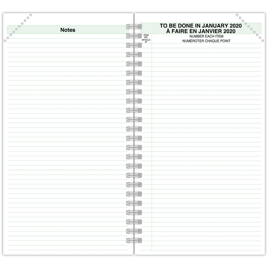 DayTimer 2PPD Pocket Planner Refill EOS