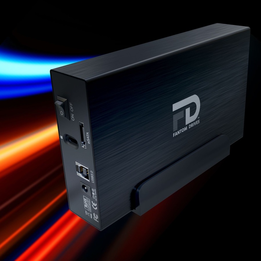 Fantom Drives 14TB External Hard Drive - GFORCE 3 - USB 3, eSATA, Aluminum, Black, GF3B14000EU-TAA, TAA Compliant