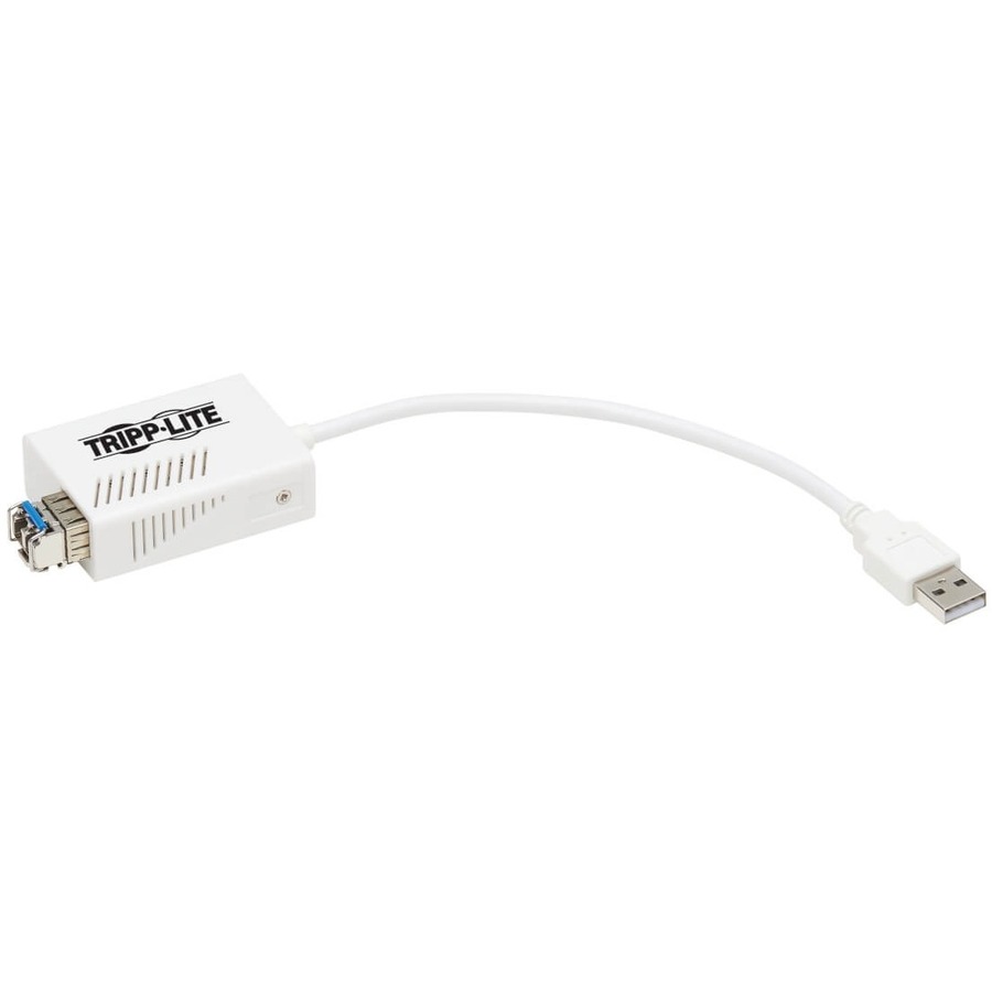 Tripp Lite by Eaton USB 2.0 Ethernet Adapter - 10/100 Mbps 100Base-FX LC Singlemode Fiber White