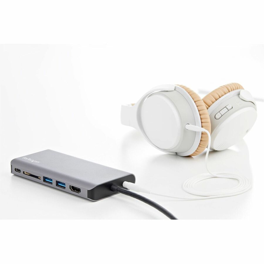 StarTech.com USB C Multiport Adapter USB C to 4K HDMI or VGA USB
