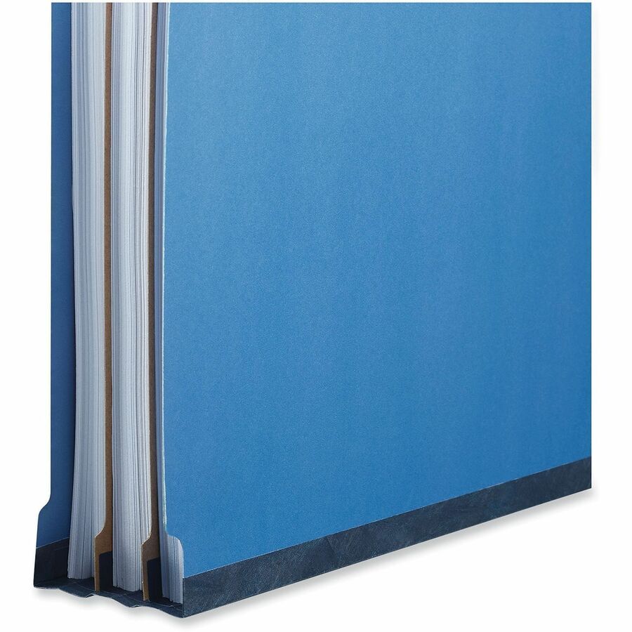 Universal Straight Tab Cut Letter Classification Folder - 8 1/2" x 11" - 2" Expansion - 6 Fastener(s) - 2" Fastener Capacity - End Tab Location - 2 Divider(s) - Cobalt Blue - 10 Box