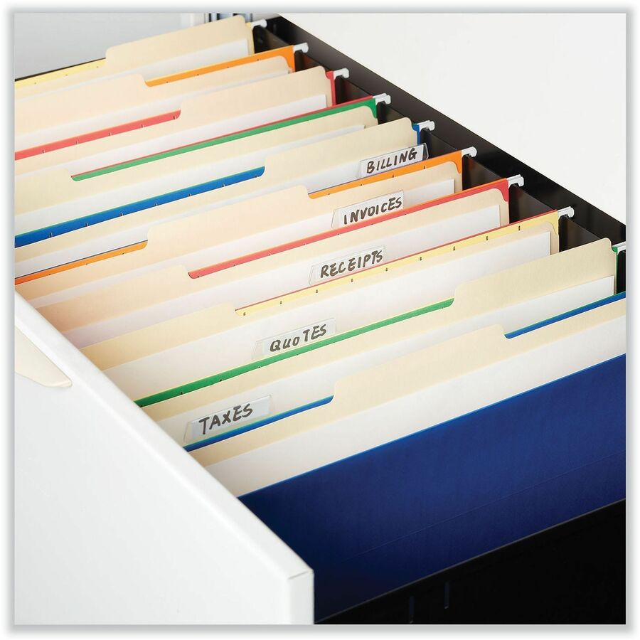 Universal 1/3 Tab Cut Legal Top Tab File Folder - 8 1/2" x 14" - 3/4" Expansion - Left Tab Position - 11 pt. - Manila - 100 Box
