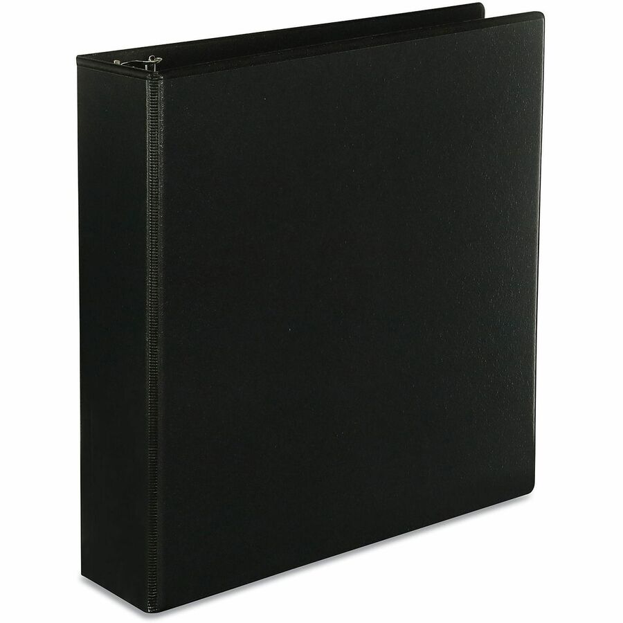 Universal Slant D-Ring View Binder, 3 Rings, 2" Capacity, 11 x 8.5, Black - 2" Binder Capacity - Letter - 8 1/2" x 11" Sheet Size - 500 Sheet Capacity - 3 Ring(s) - Fastener(s): Ring - Pocket(s): 2, Inside Front & Back - Polypropylene - Black - Non-stick 