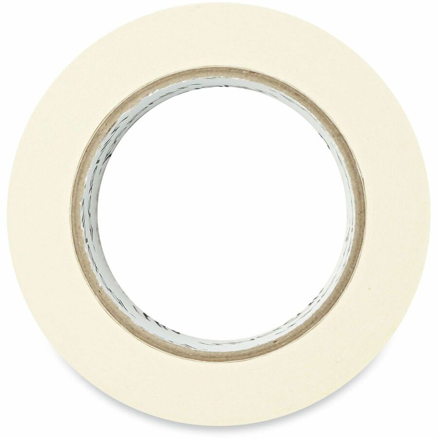 Universal General-Purpose Masking Tape, 3" Core, 24 mm x 54.8 m, Beige, 36/Carton - 59.93 yd Length x 0.94" Width x 5.5 mil Thickness - 3" Core - Beige - Natural Rubber - Crepe Paper Backing - 36 / Carton