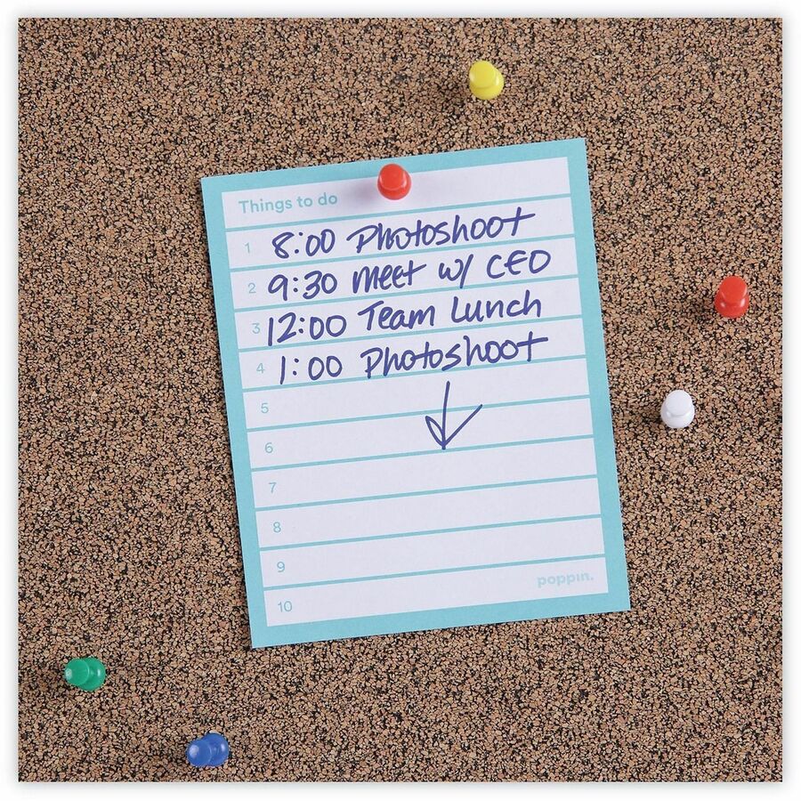 Universal Bulletin Board - 23.62" Board Height x 35.43" Board Width x 0.47" Board Depth - Brown Rubber, Cork Surface - Durable, Sleek Style, Heavy Duty, Sturdy - Black Plastic Frame - 1 Each