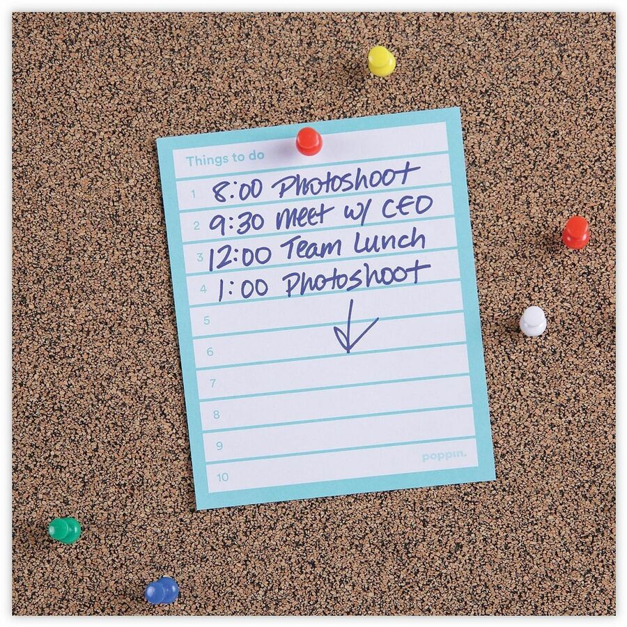 Universal Bulletin Board - 17.71" Board Height x 23.62" Board Width x 0.47" Board Depth - Brown Rubber, Cork Surface - Durable, Sleek Style, Heavy Duty, Sturdy - Black Aluminum Frame - 1 Each