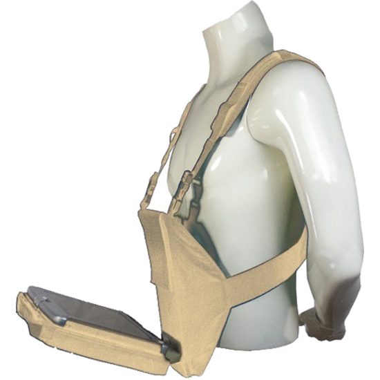 Swift Platform Body Harness for Laptop and Tablets, 28 to 34 Inch Waist, Sand
