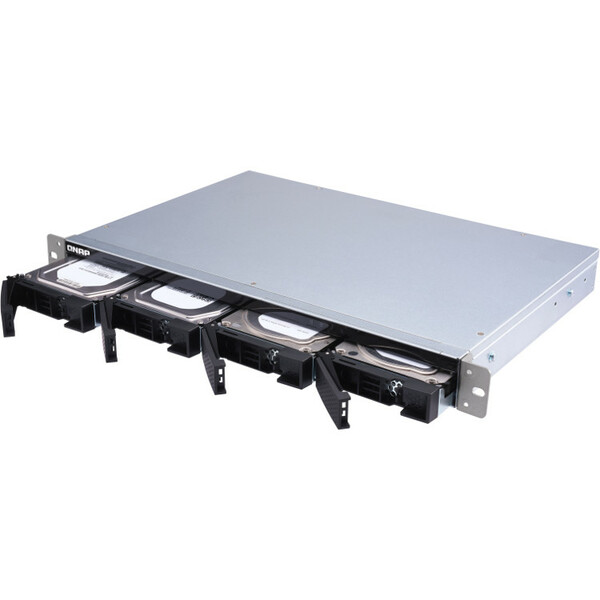 QNAP TL-R400S 4-Bay JBOD 1U Rackmount Expansion Unit - for select NAS Server - QXP-400eS-A1164 SATA Interface card included (TL-R400S-US)