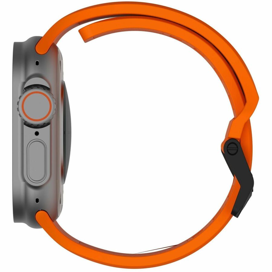 Urban Armor Gear Scout Smartwatch Band - Orange - Silicone, Stainless Steel