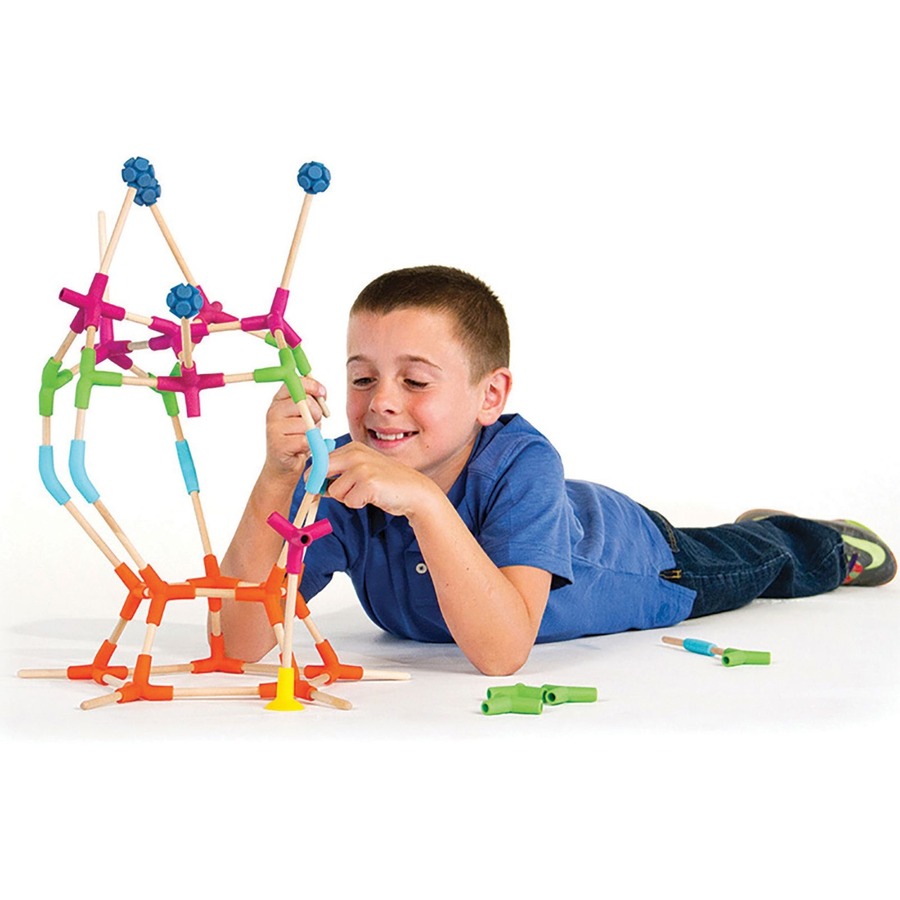 Fat Brain Toys Joinks - Skill Learning: Creativity, Imagination, Building, Fine Motor, Visual - 3 Year & Up - 76 Pieces - Creative Learning - FBT2079
