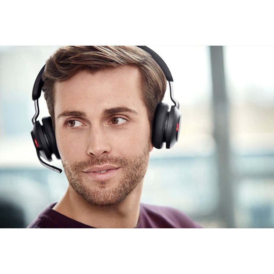 Casque Evolve2 65 Sans fil Sur tête St&eacute;r&eacute;o - Noir Jabra