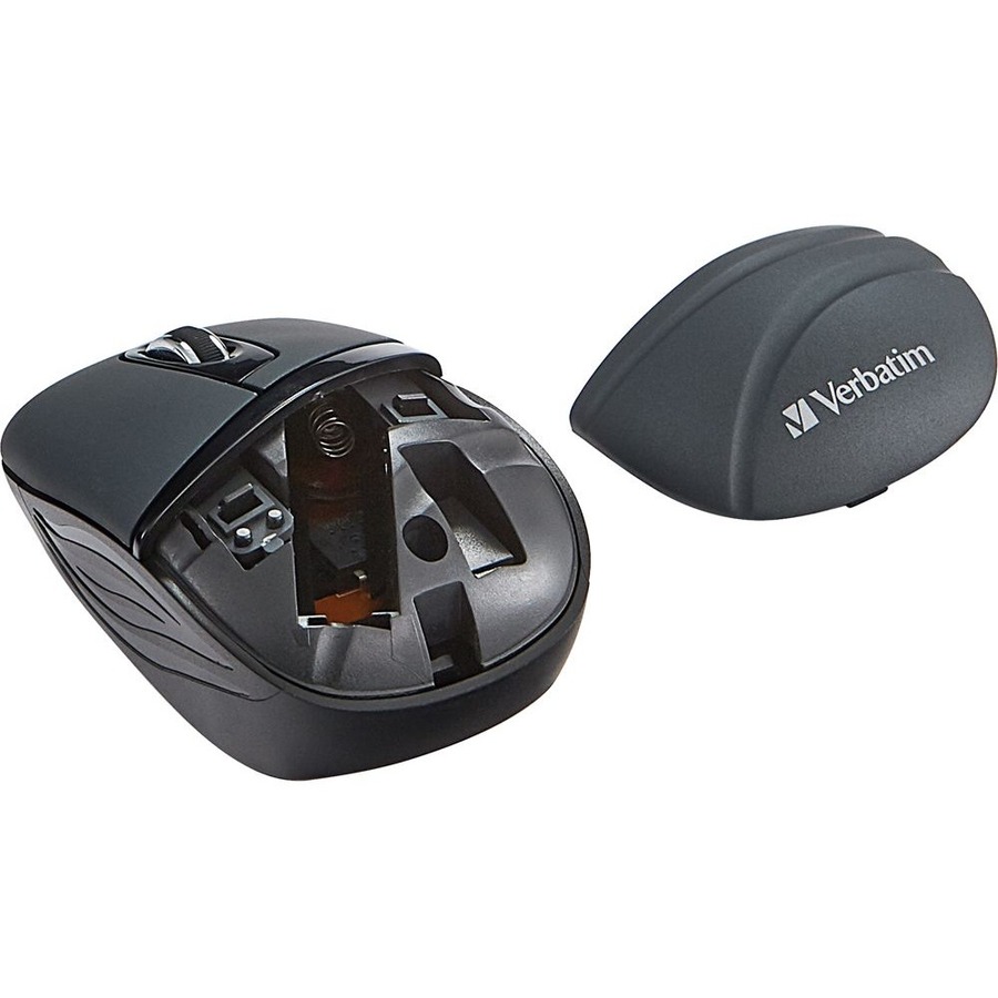 Verbatim Wireless Mini Travel Mouse, Commuter Series - Graphite