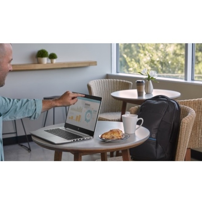 HP mt22 14-inch business laptop with Intel C5205U, 8 GB RAM, 128 GB SSD, and ThinPro — alternate view 3