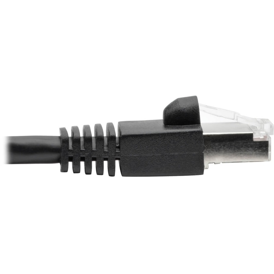 Tripp Lite by Eaton Cat6a 10G Snagless Shielded STP Ethernet Cable (RJ45 M/M) PoE Black 2 ft. (0.61 m)