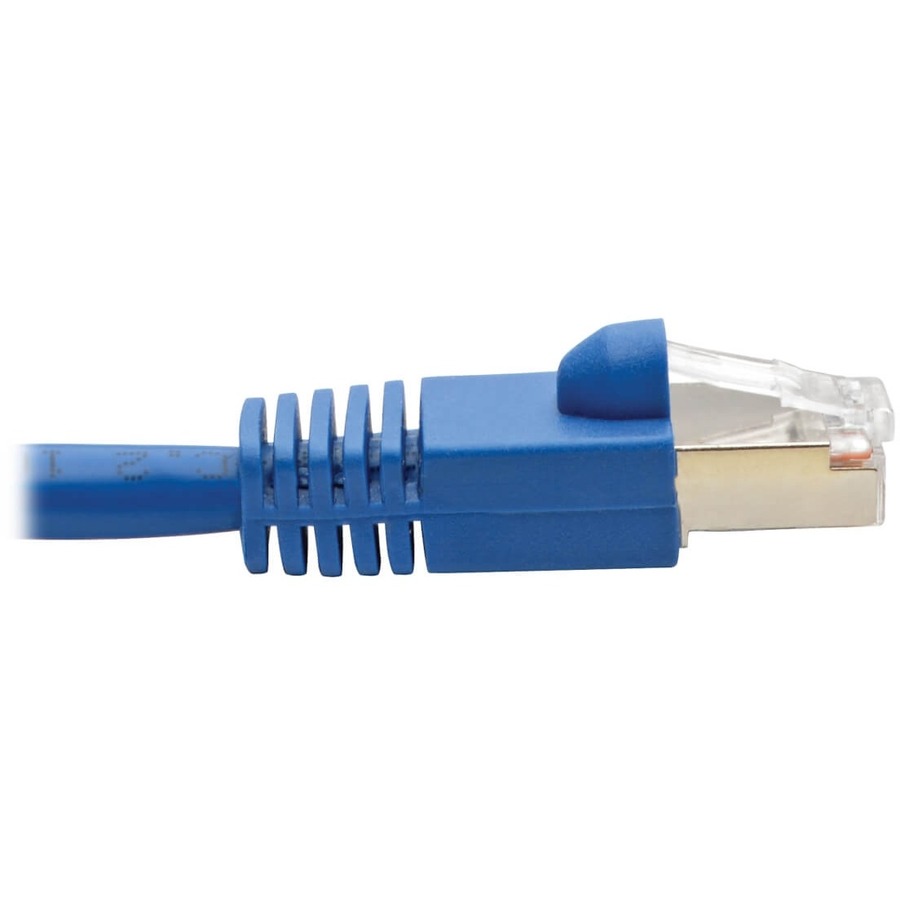 Eaton Tripp Lite Series Cat6a 10G Snagless Shielded STP Ethernet Cable (RJ45 M/M), PoE, Blue, 8 ft. (2.43 m)