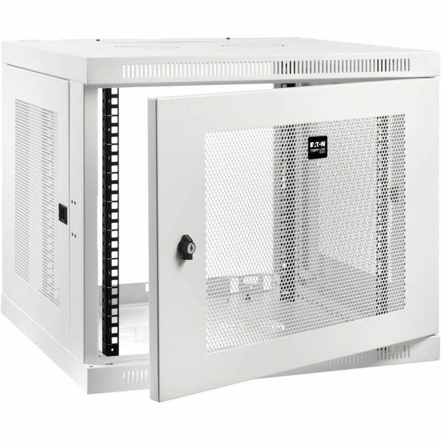 Eaton Tripp Lite Series SmartRack 9U Low-Profile Switch-Depth-Plus Wall-Mount Mini Rack Enclosure, White