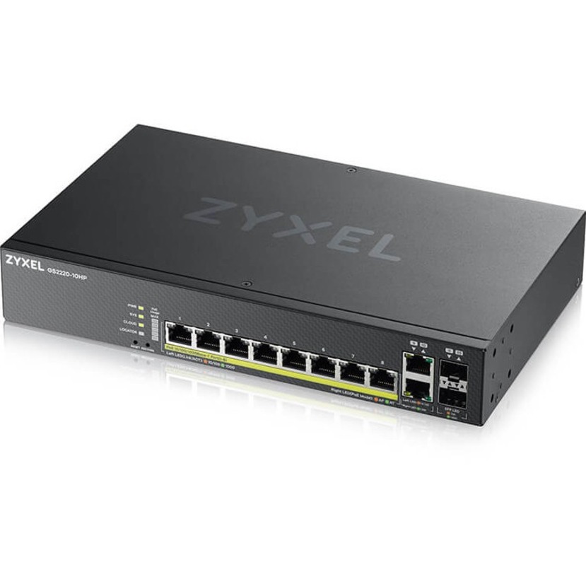ZYXEL 8-port GbE L2 PoE Switch with GbE Uplink