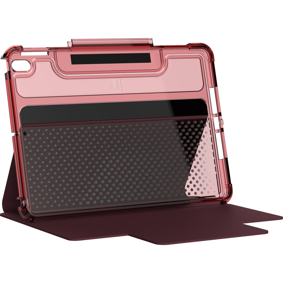 Urban Armor Gear Lucent Carrying Case (Folio) for 10.2" Apple iPad (8th Generation) Tablet, Stylus - Aubergine, Dusty Rose