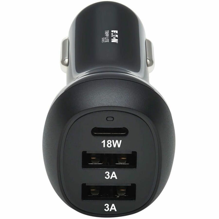 Tripp Lite by Eaton 3-Port USB Car Charger 36W Max - USB-C PD 3.0 Up to 18W 2 USB-A QC 3.0 Up to 36W