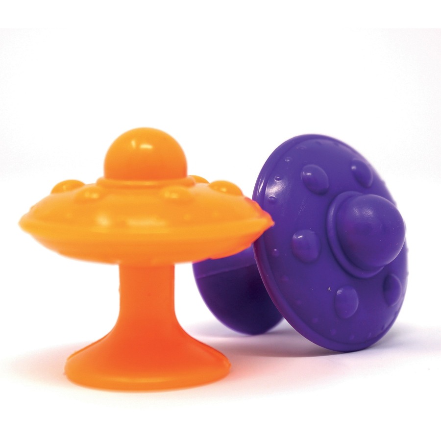 Learning Resources Super Suction Space Saucers - Skill Learning: Fine Motor, Counting, Sorting, Patterning - Assorted - Counting & Sorting - LRN5550