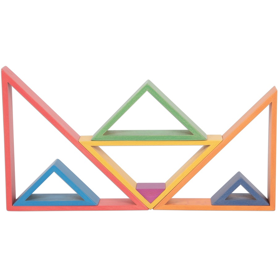 TickiT Rainbow Architect Triangles - Blocks & Construction - LAD73418