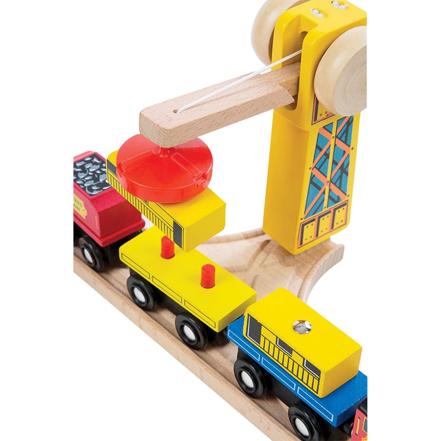 Melissa & Doug Wooden Railway Set - 3+ Age - Creative Learning & Toys - LCI10701