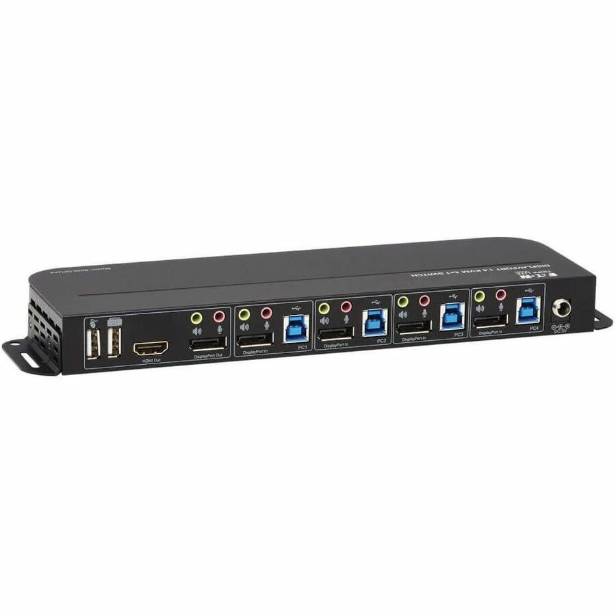Tripp Lite by Eaton 4-Port DisplayPort/USB KVM Switch - 4K 60 Hz HDR HDCP 2.2 IR DP 1.4 USB Sharing