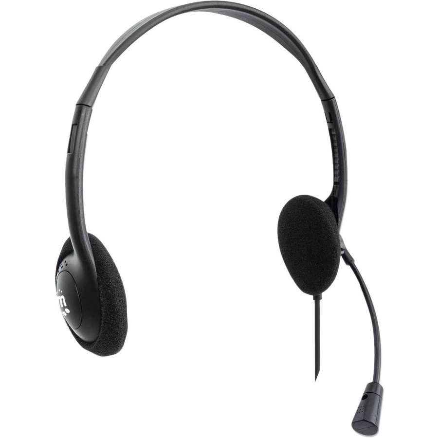 Manhattan Stereo On-Ear Headset (USB), Microphone Boom, Retail Box ...