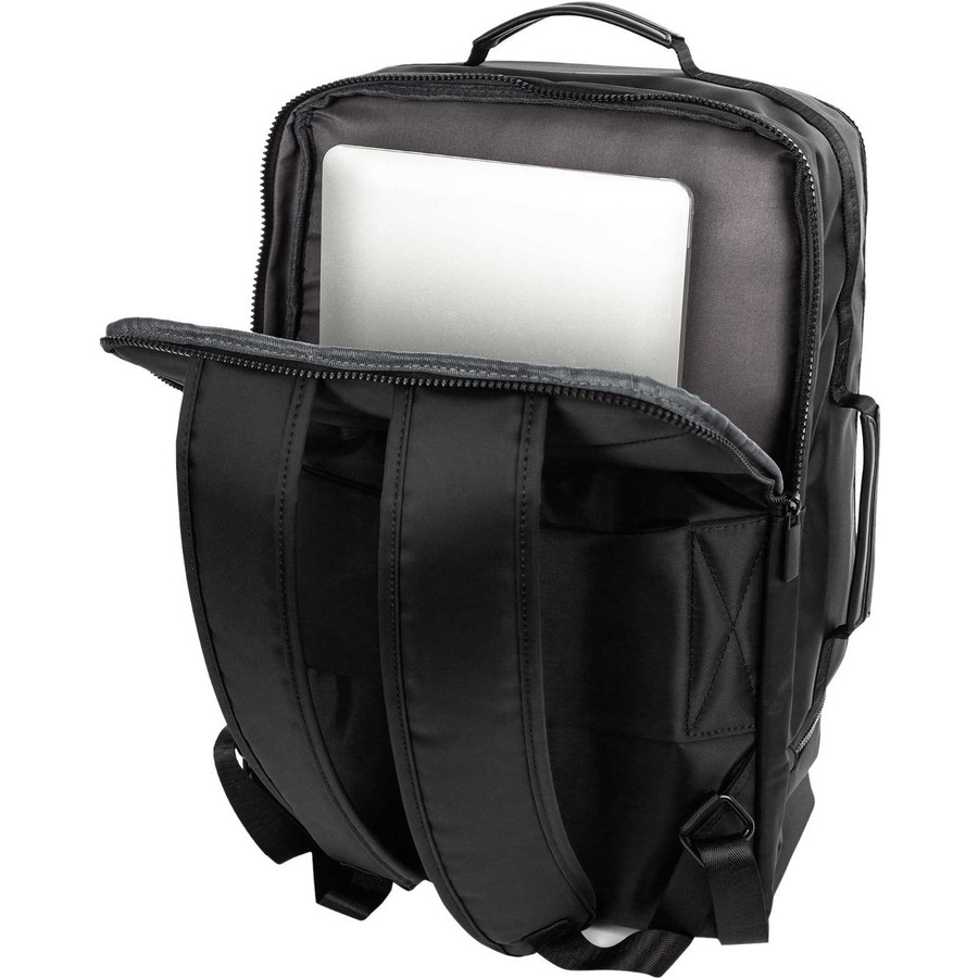 bugatti Carrying Case (Backpack) for 15.6" Notebook - Black - Polyester - Shoulder Strap, Trolley Strap, Handle - 17" (431.80 mm) Height x 12" (304.80 mm) Width x 6" (152.40 mm) Depth - 1 Pack -  - BUG805334