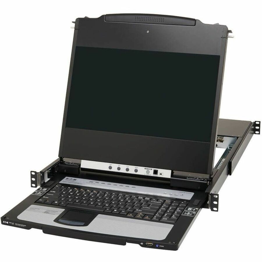 Tripp Lite by Eaton 8-Port NetDirector DisplayPort KVM Switch Console with 17 in. LCD Dual Rail 1U Rack-Mount