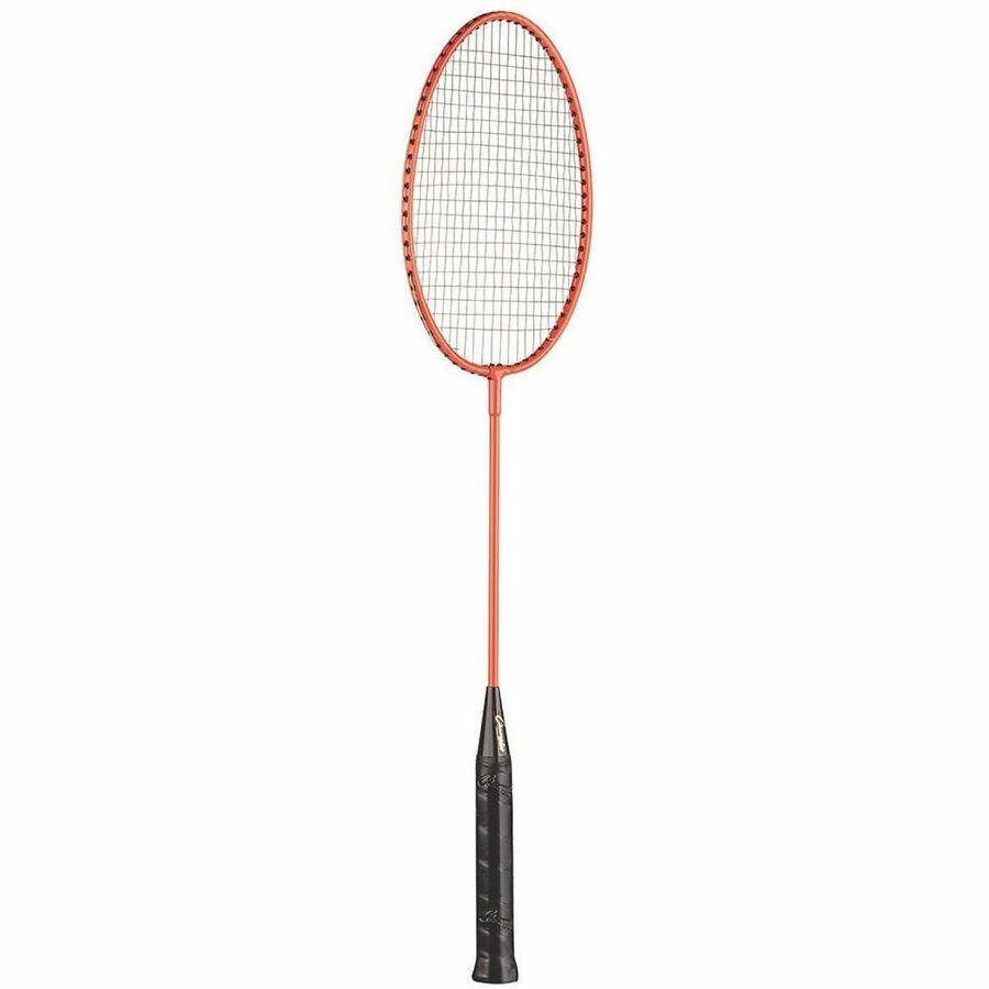 Champion Sports Tempered Steel Badminton Racket Set - Red, Orange, Yellow, Green, Blue, Purple - Nylon, Leather, Tempered Steel