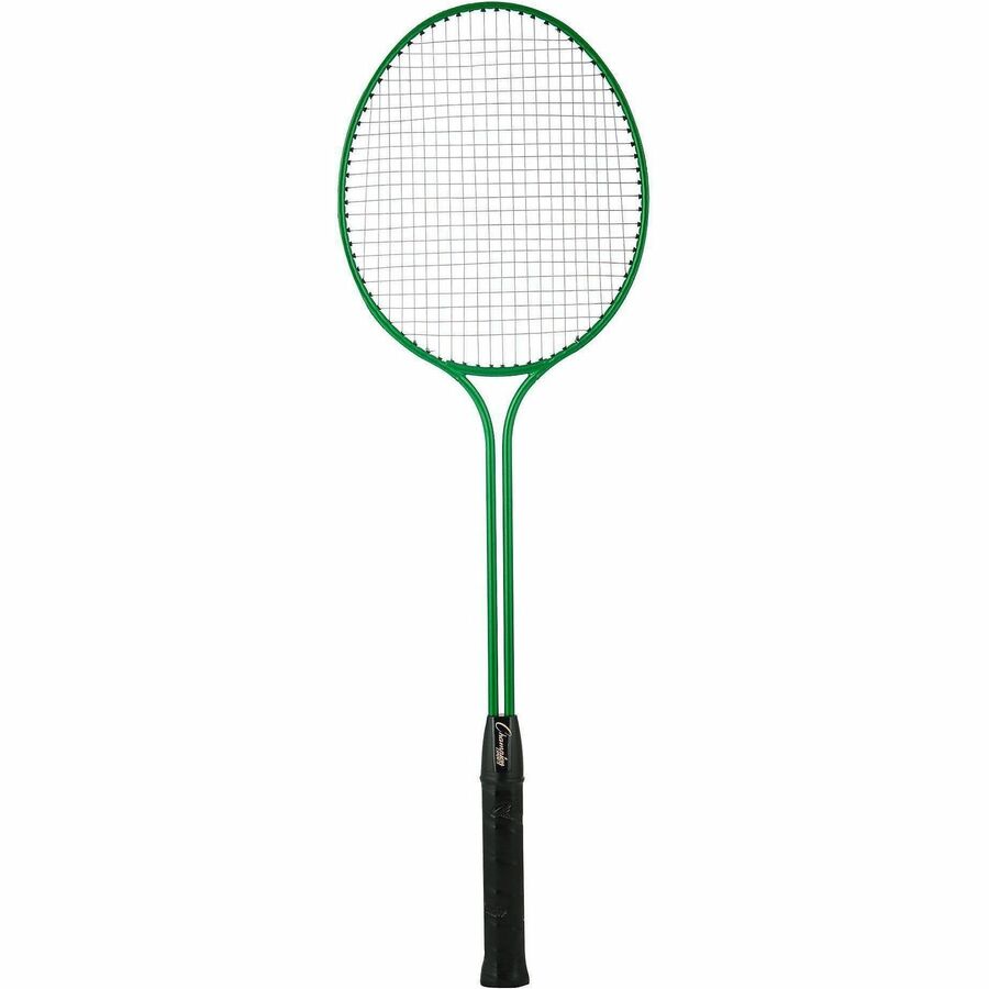 Champion Sports Tempered Steel Twin Shaft Badminton Racket Set - Red, Orange, Yellow, Green, Blue, Purple - Nylon, Leather, Tempered Steel