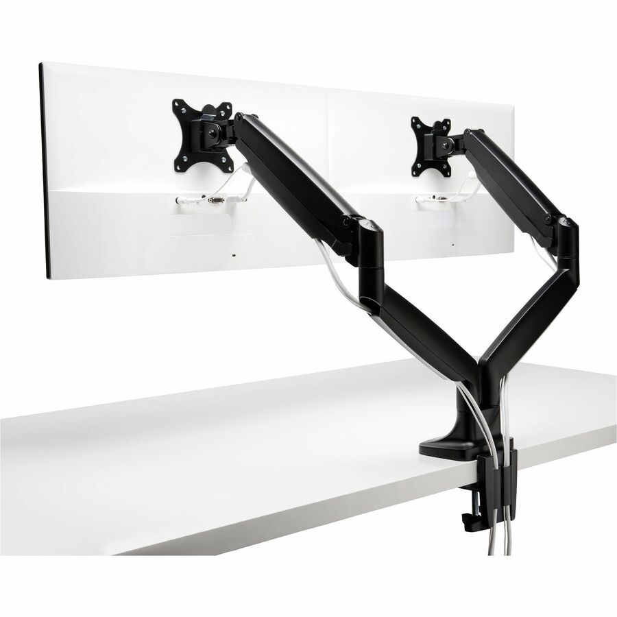 Kensington SmartFit Mounting Arm for Monitor, Flat Panel Display, Curved Screen Display - Black - Height Adjustable - 2 Display(s) Supported - 13" to 34" Screen Support - 19.84 lb Load Capacity - 75 x 75, 100 x 100 - VESA Mount Compatible - 1 Each