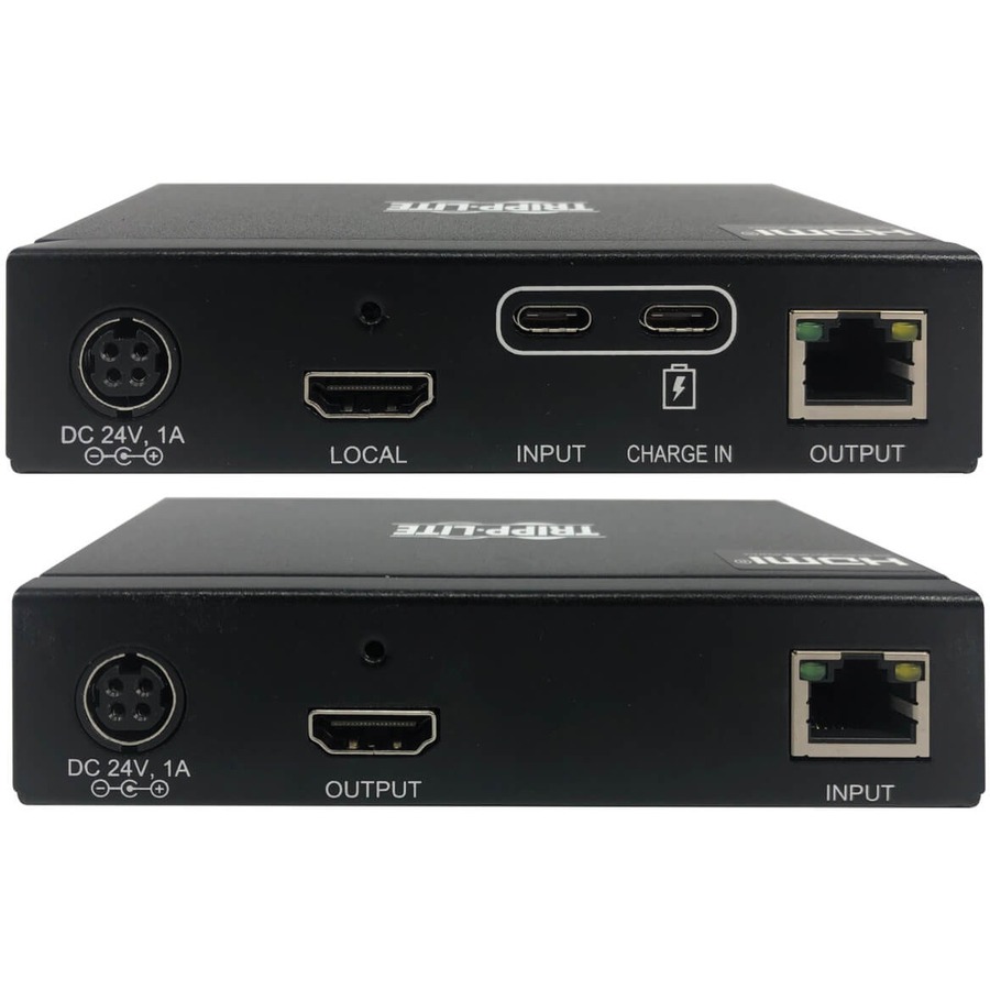 Tripp Lite by Eaton USB-C to HDMI over Cat6 Extender Kit KVM Support 4K 60Hz 4:4:4 USB PoC HDCP 2.2 up to 230 ft. TAA