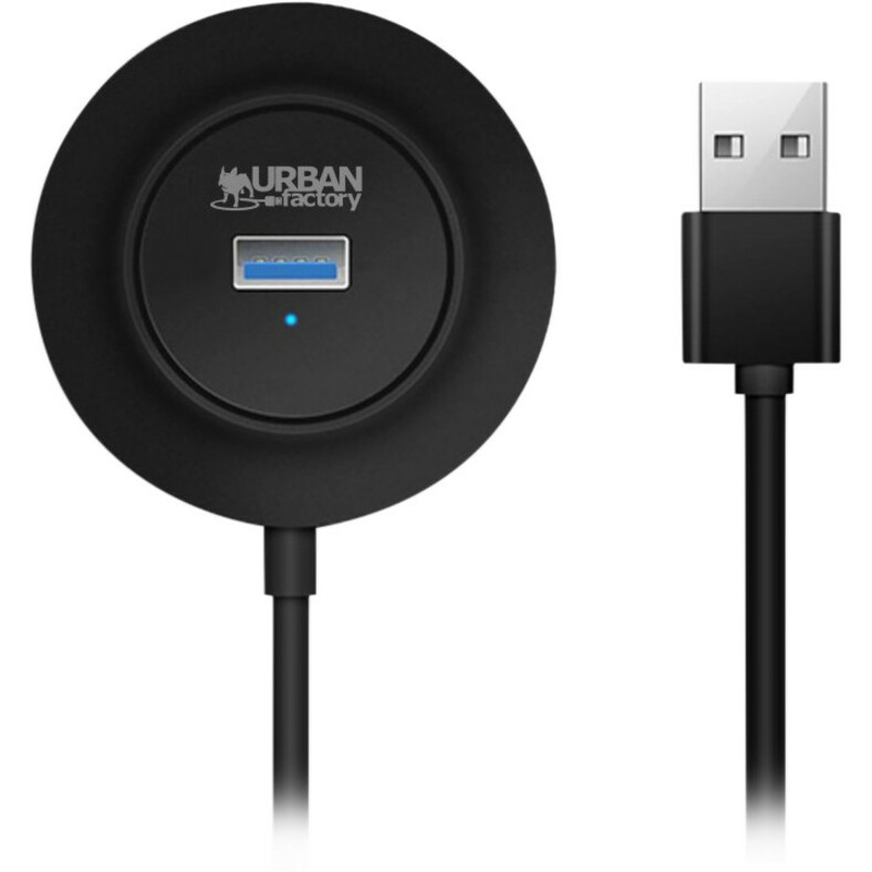 Urban Factory MINEE: 4 Ports USB Hub - USB - External - 4 USB Port(s) - 4 USB 2.0 Port(s)
