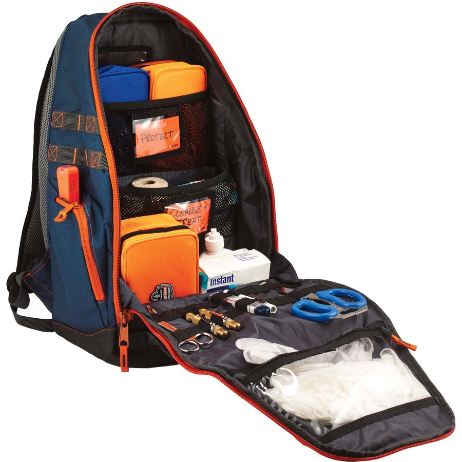 Ergodyne Arsenal 5244 Carrying Case (Backpack) ID Card, Blanket - Blue - 600D Polyester Body - Shoulder Strap, Handle - 20" Height x 14.5" Width x 5" Depth - 1 Each