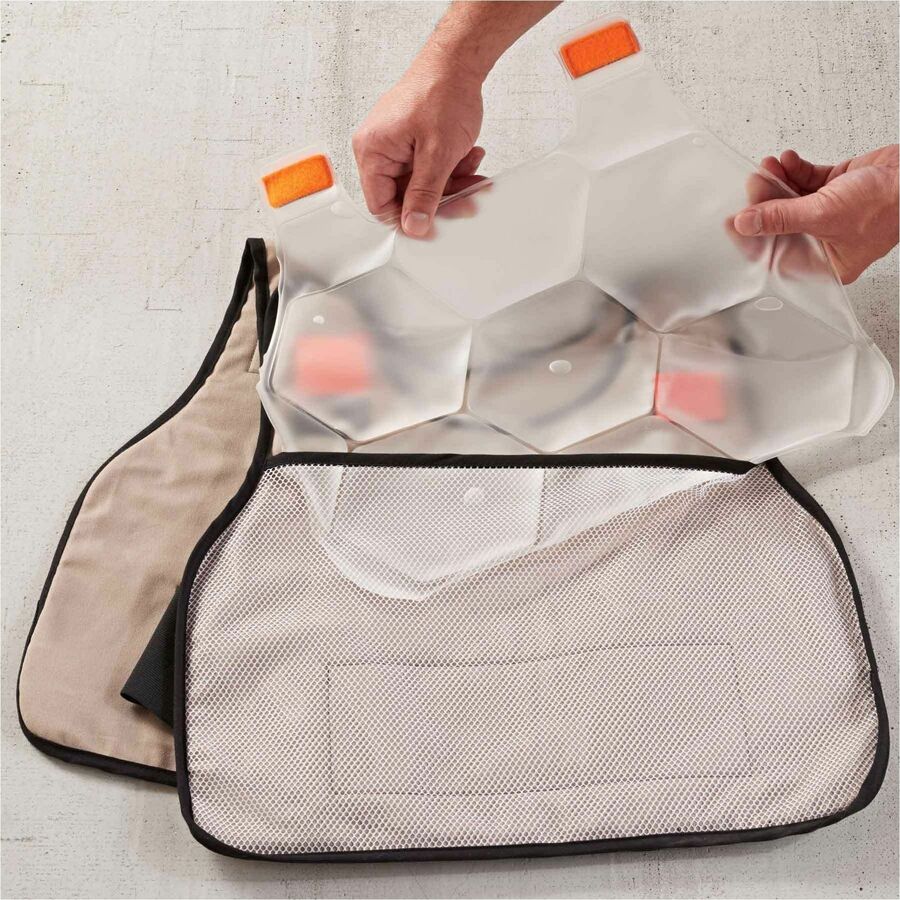 Chill-Its 6220 Phase Change Cooling Vest Charge Packs - 2 Each - Clear, White - Cotton