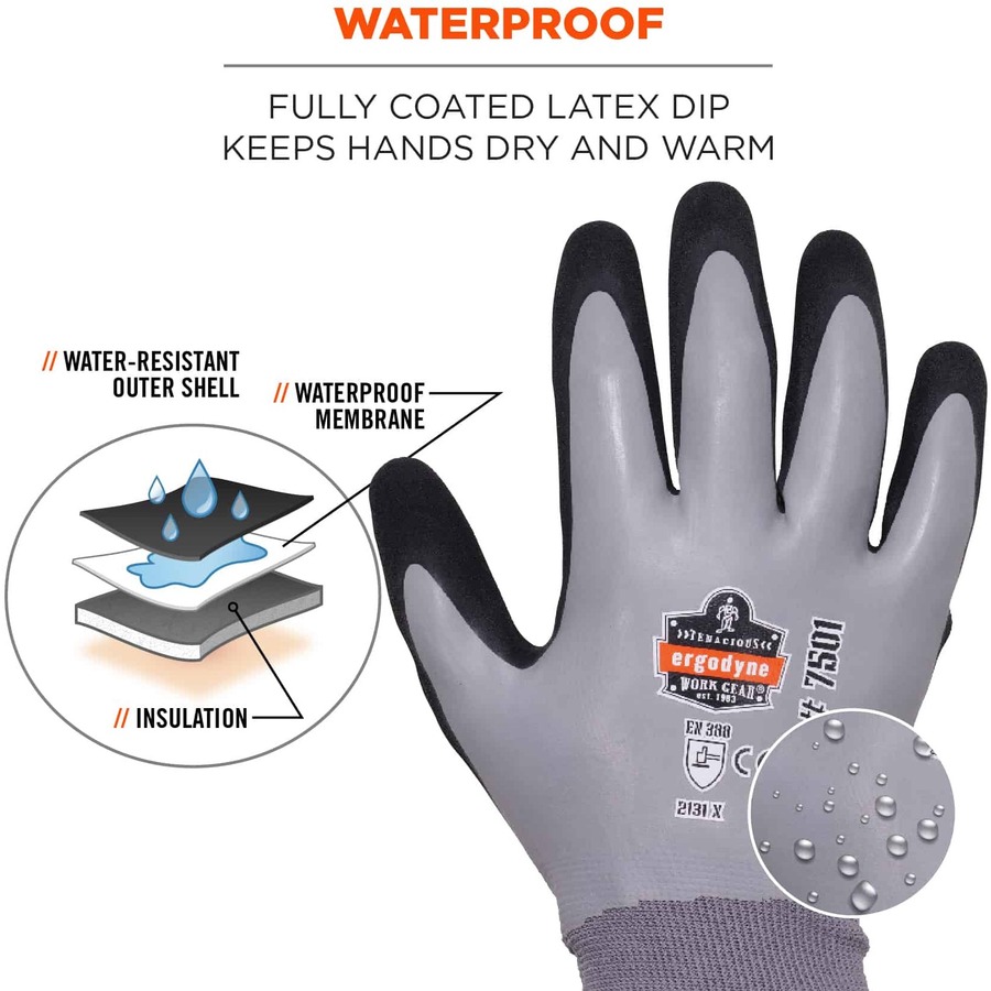 ProFlex 7031 2XL Gray Nitrile-Coated Cut-Resistant Gloves A3 Level
