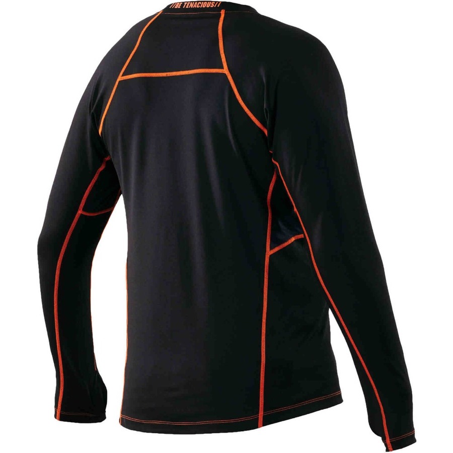 Ergodyne 6435 Thermal Base Layer Long Sleeve Shirt - Large Size - Fabric - Black