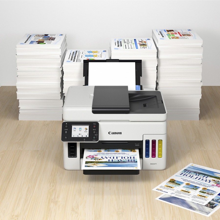 Canon MAXIFY GX GX6020 Wireless Inkjet Multifunction Printer - Color - White - Copier/Printer 