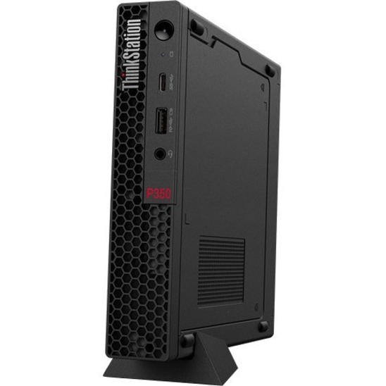 Lenovo ThinkStation P350 30EF001JUS Workstation - 1 x Intel Core i7 Octa-core (8 Core) i7-11700 11th Gen 2.50 GHz - 16 GB DDR4 SDRAM RAM - 512 GB SSD - Tiny - Raven Black