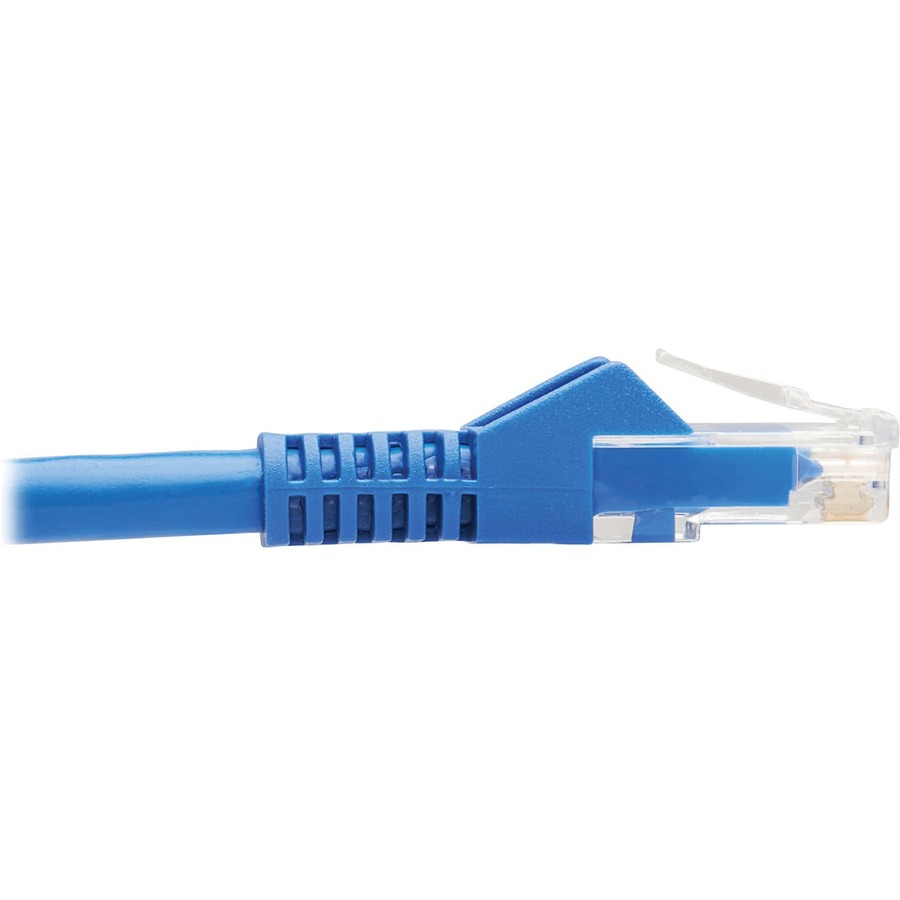 Eaton Tripp Lite Series M12 X-Code Cat6 1G UTP CMR-LP Ethernet Cable (Right-Angle M12 M/RJ45 M), IP68, PoE, Blue, 10 m (32.8 ft.), TAA