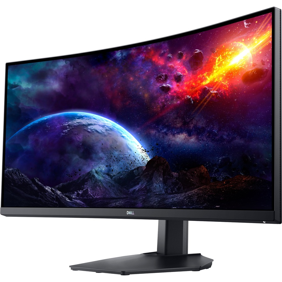 Dell S3422DWG 34" Class UW-QHD Curved Screen Gaming LCD Monitor - 21:9 - Black