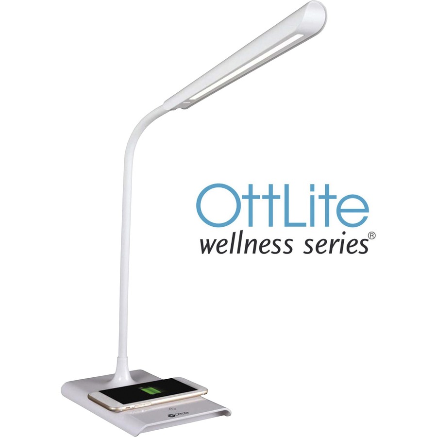 OttLite Wellness Series  Entice LED Desk Lamp with Wireless Charging