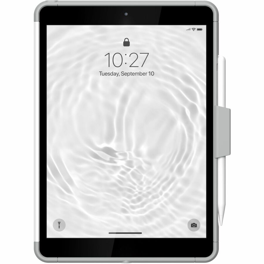 Urban Armor Gear Scout Healthcare Carrying Case for 10.2" Apple iPad (9th Generation), iPad (7th Generation), iPad (8th Generation) Tablet - White, Gray