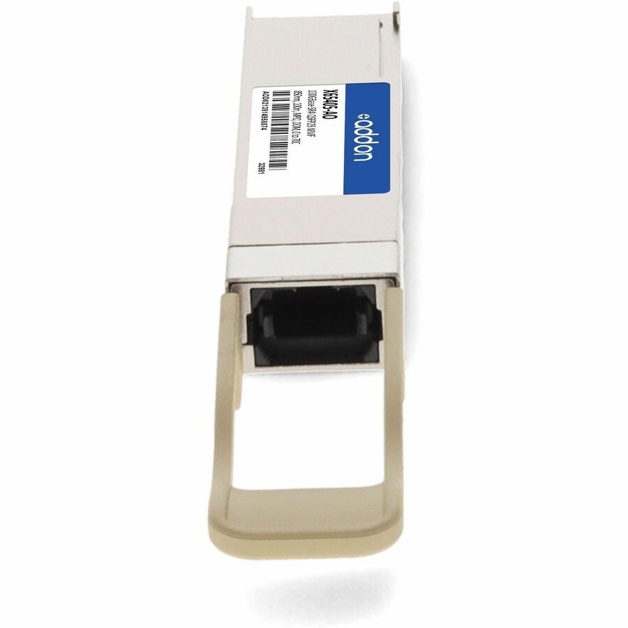 AddOn Networks X65405-AO 100GBASE-SR4 QSFP28 transceiver for multimode fiber and NetApp compatibility — alternate view 3
