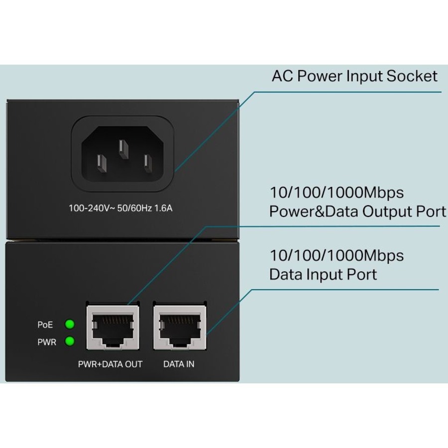 Injecteur Gigabit PoE 802.3at/af/bt - TP-Link