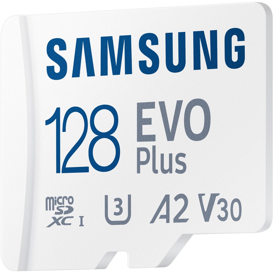 Samsung EVO Plus 128 GB Class 10/UHS-I (U3) V10 microSDXC - 1 Pack - 130 MB/s Read - 10 Year Warranty