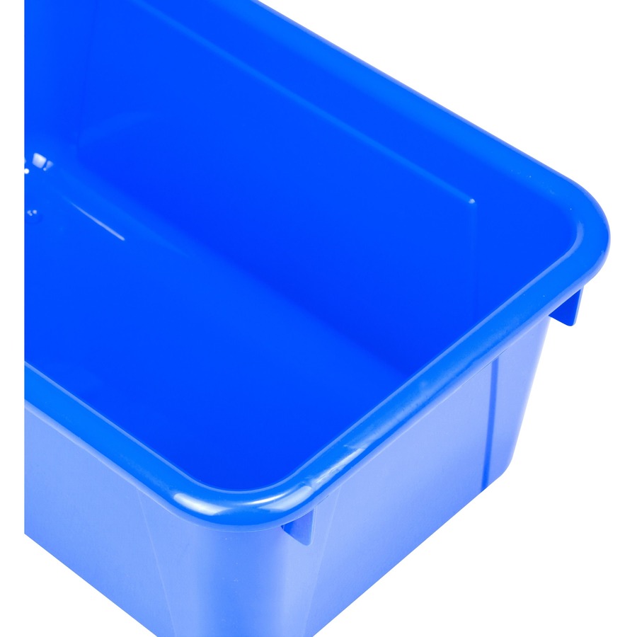Storex Storage Bin - Cover - Blue - 1 Each = STX62735U05C